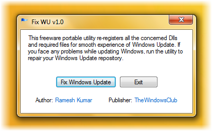 Fix WU: Sửa lỗi Update của Windows 7 và Vista