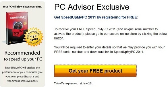 SpeedUpMyPC 2011 - Nhận key bản quyền miễn phí