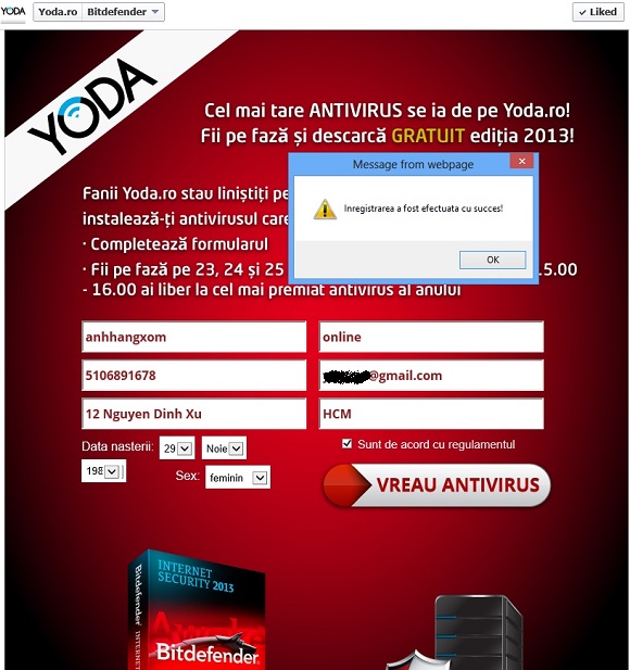 BitDefender Internet Security 2013 - Nhận key bản quyền miễn phí