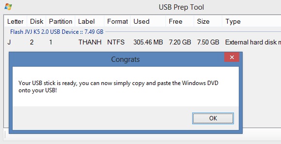 Tạo USB cài Windows mà không cần phải format
