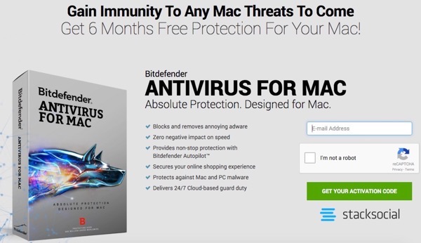 BitDefender Antivirus for Mac - 6 months license free !