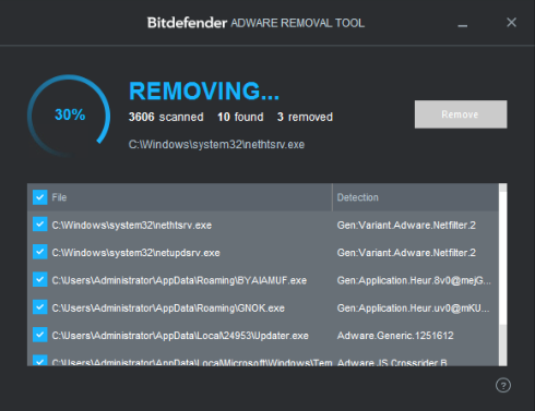 BitDefender Adware Removal Tool