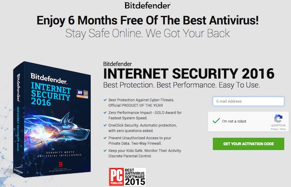BitDefender Internet Security 2016 free license key