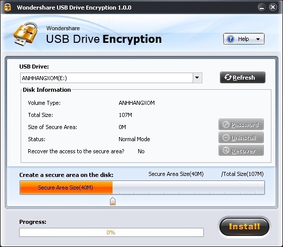 Wondershare USB Drive Encryption