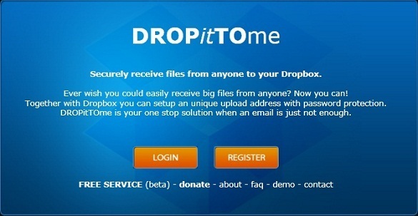 DropItToMe – Tạo trang web upload cho tài khoản Dropbox