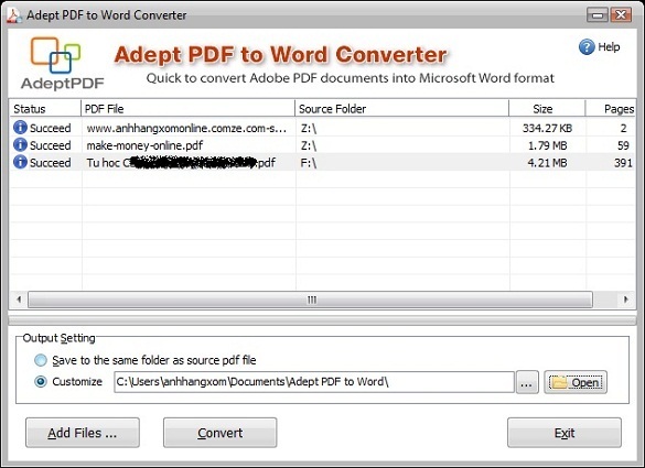 Adept PDF to Word