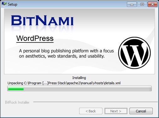 BitNami - Set up WordPress on local computer