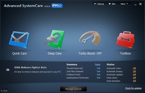 Advanced System Care 4 Pro - Nhận key bản quyền miễn phí