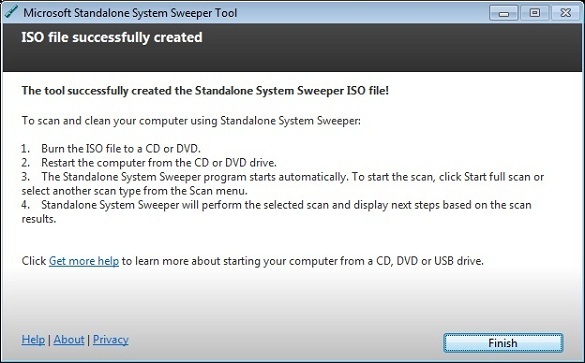 Microsoft Standalone System Sweeper Tool - Công cụ quét virus độc lập dành cho máy tính bị nhiễm virus