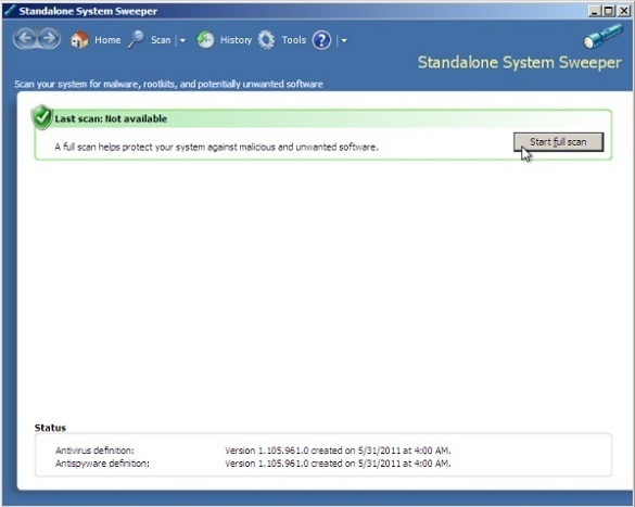 Microsoft Standalone System Sweeper Tool - Công cụ quét virus độc lập dành cho máy tính bị nhiễm virus