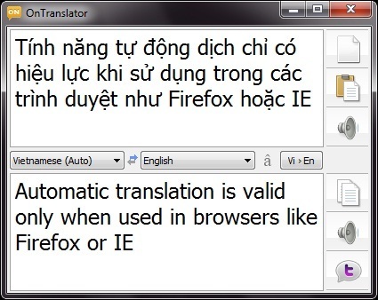 OnTranslator - Công cụ hỗ trợ dịch thuật tuyệt vời dựa trên Google Translate
