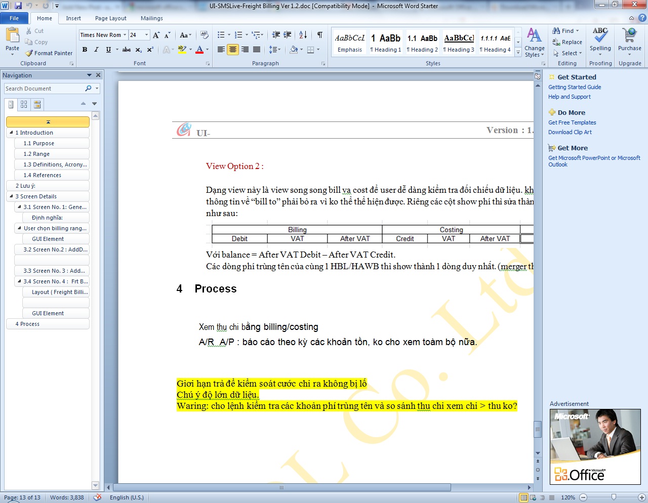 Microsoft Office Starter 2010 - Link tải bản cài đặt miễn phí từ Microsoft