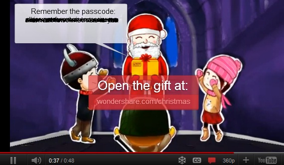 Giải cứu Santa và nhận key bản quyền phần mềm Wondershare Vivideo