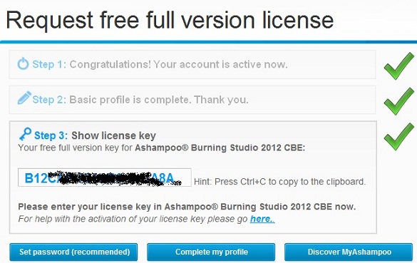 Ashampoo Burning Studio 2012 Full Version [CBE Edition] - Bản full hoàn toàn miễn phí
