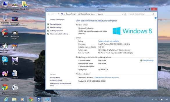 Cài đặt và active bản quyền Windows 8