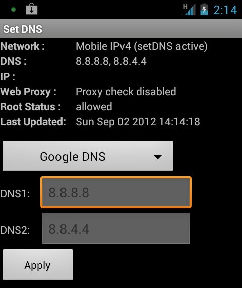Set DNS - Đổi DNS cho điện thoại Android