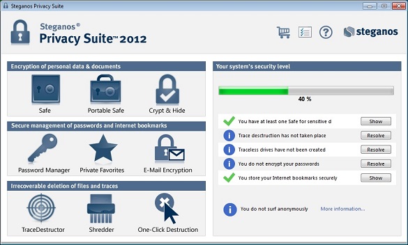 Steganos Privacy Suite 2012 (Version 13) - Nhận key bản quyền miễn phí
