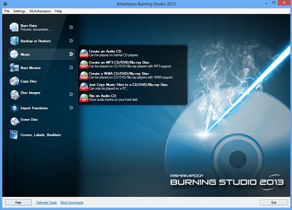 Ashampoo Burning Studio 2013 - Nhận key bản quyền miễn phí phần mềm ghi đĩa tốt nhất