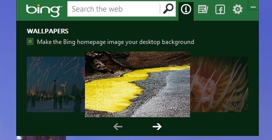 Bing Desktop - Truy cập facebook, lấy hình nền Bing về làm hình nền Desktop