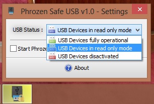 Phrozen Safe USB - Phần mềm chống ghi cho USB