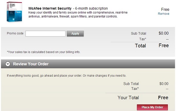 McAfee Internet Security 2013 - Nhận key bản quyền 6 tháng miễn phí
