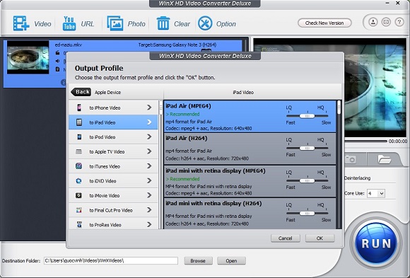 WinX HD Video Converter Deluxe - Nhận key bản quyền miễn phí