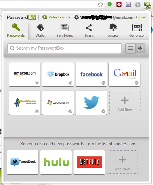 PasswordBox - Phần mềm quản lý mật khẩu