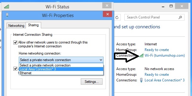 Biến laptop thành điểm phát sóng Wifi trong Windows 8