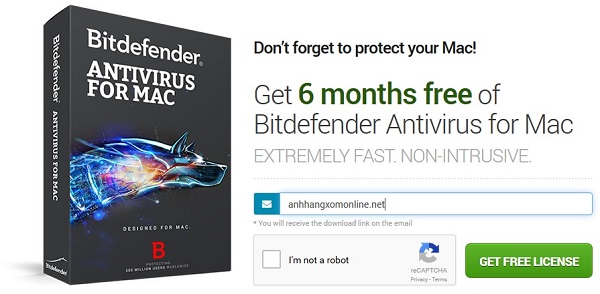 Bitdefender Antivirus for Mac - 6 tháng bản quyền và cơ hội trúng MacBook Air