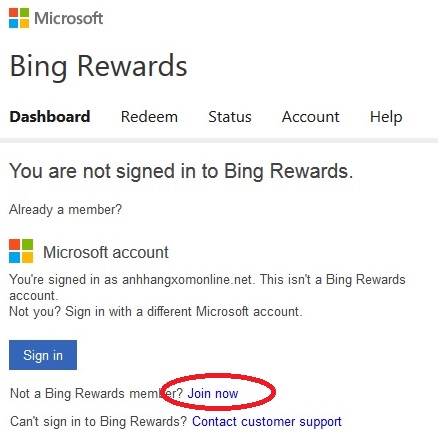Tham gia Bing Rewards, nhận 200GB SkyDrive và được tặng tiền miễn phí