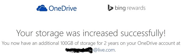 Tham gia Bing Rewards, nhận 200GB SkyDrive và được tặng tiền miễn phí