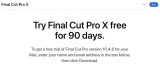 Apple cho dùng miễn phí 90 ngày ứng dụng biên tập video Final Cut Pro X và Logic X Pro
